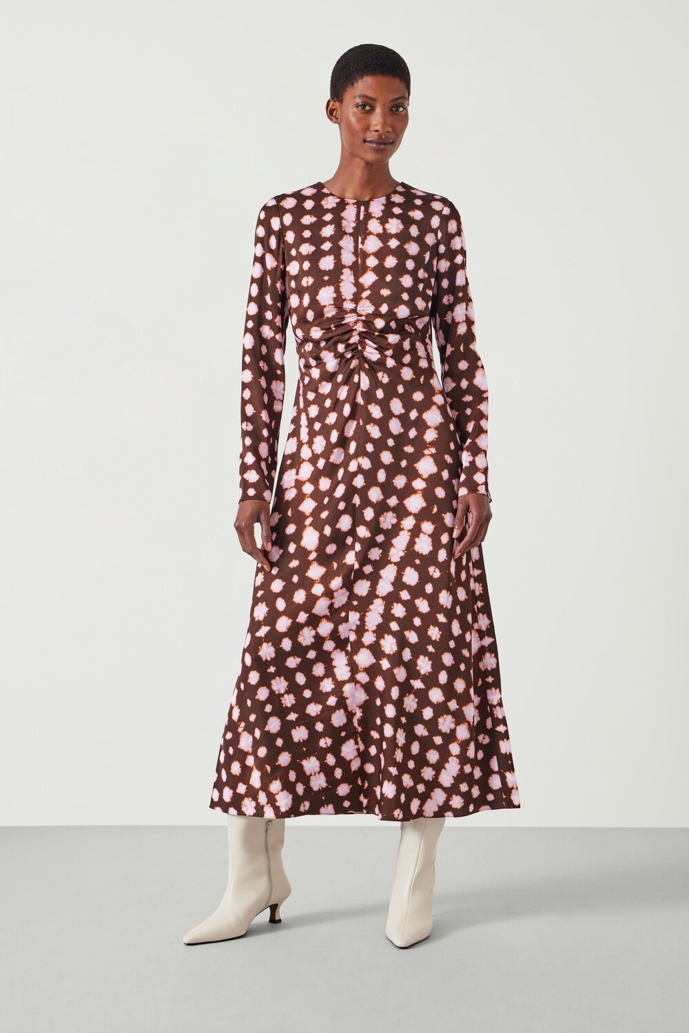 Платье миди из атласа Myrah Hush, коричневый
Платье миди из атласа Myrah Hush, коричневый