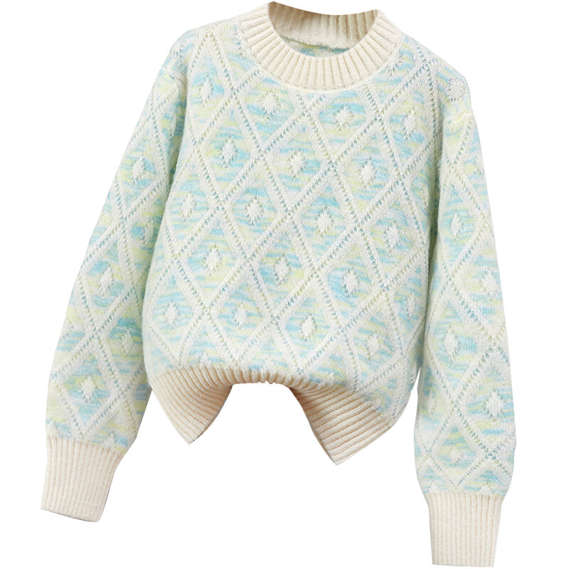 Her Pool Она объединяет женский свитер, Зеленая ромбовидная сетка
Her Pool Она объединяет женский свитер, Зеленая ромбовидная сетка