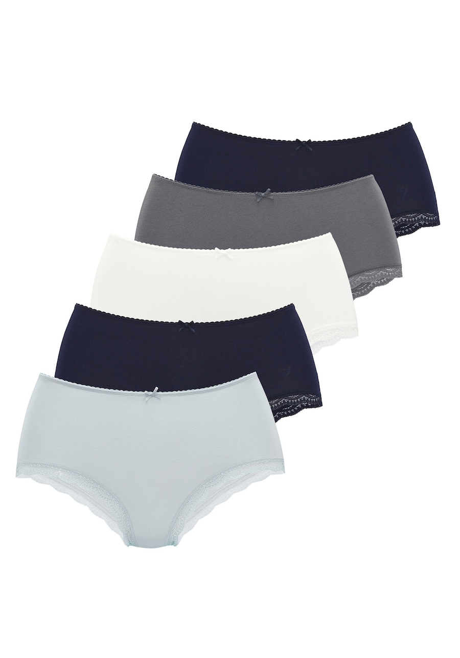 Трусики LASCANA, темно-синий/светло-синий/темно-серый/белый
Трусики LASCANA, темно-синий/светло-синий/темно-серый/белый