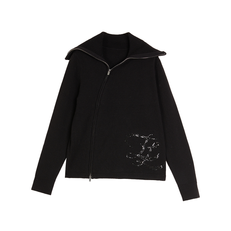 Вязаный кардиган Women's Lapel Moderate ELLE, черный
Вязаный кардиган Women's Lapel Moderate ELLE, черный