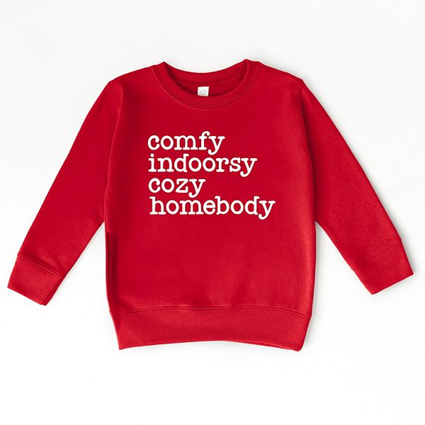 Толстовка с принтом для малышей comfy indoorsy cozy homebody The Juniper Shop, Red
Толстовка с принтом для малышей comfy indoorsy cozy homebody The Juniper Shop, Red