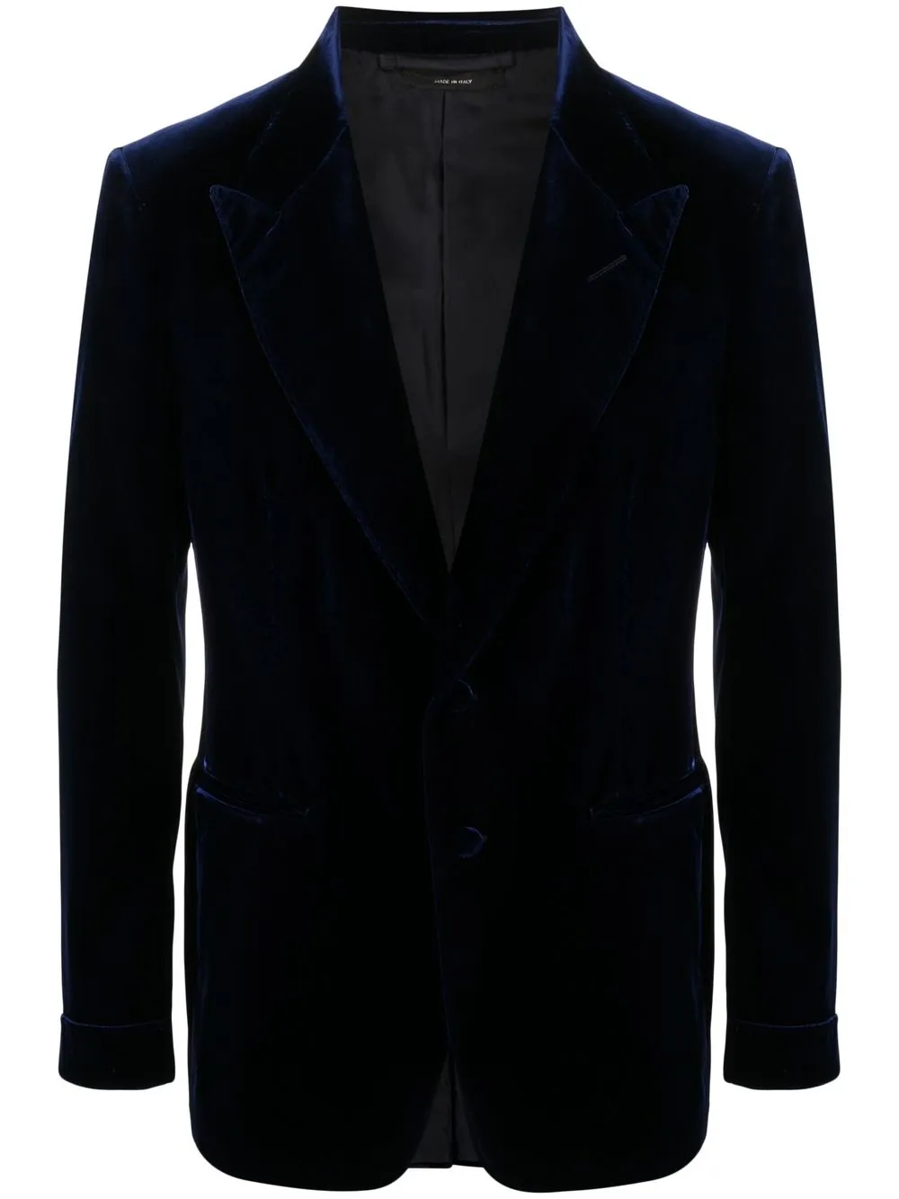 Однобортный бархатный пиджак TOM FORD, синий
Однобортный бархатный пиджак TOM FORD, синий