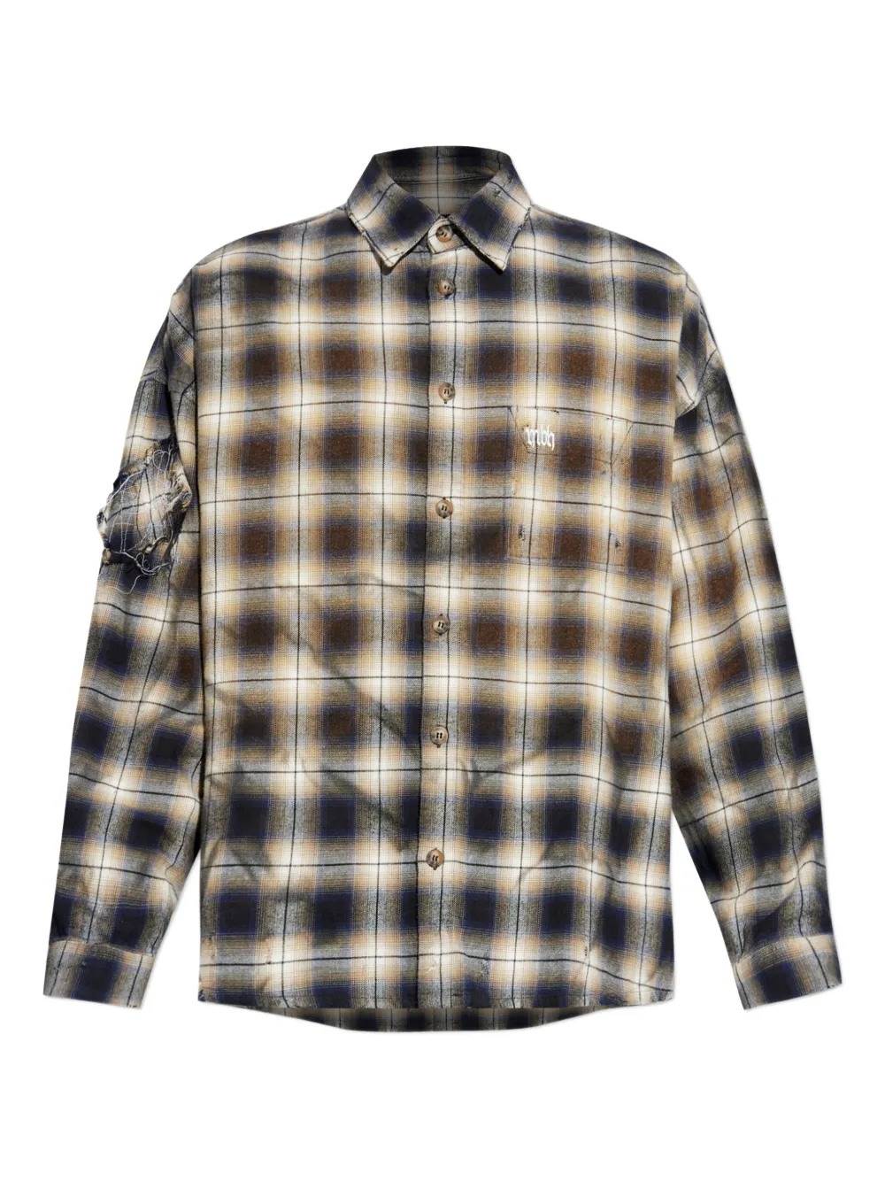 Клетчатая рубашка с прорезями Misbhv, коричневый
Клетчатая рубашка с прорезями Misbhv, коричневый