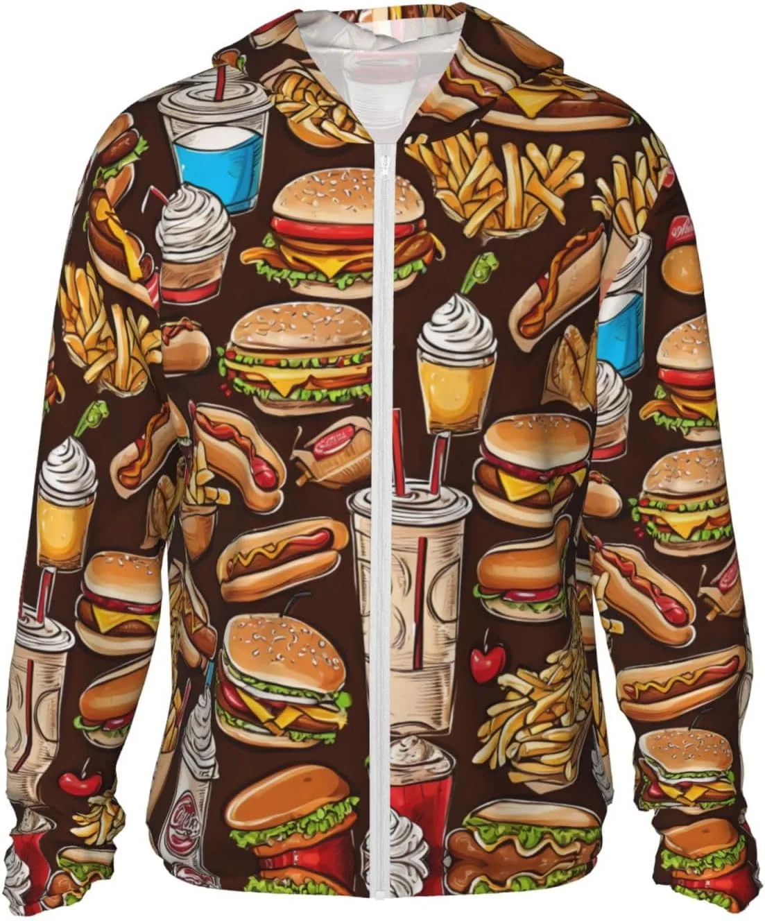 Толстовка с принтом "Hamburger Doughnut Coke" для защиты от солнца TONAUA
Толстовка с принтом "Hamburger Doughnut Coke" для защиты от солнца TONAUA