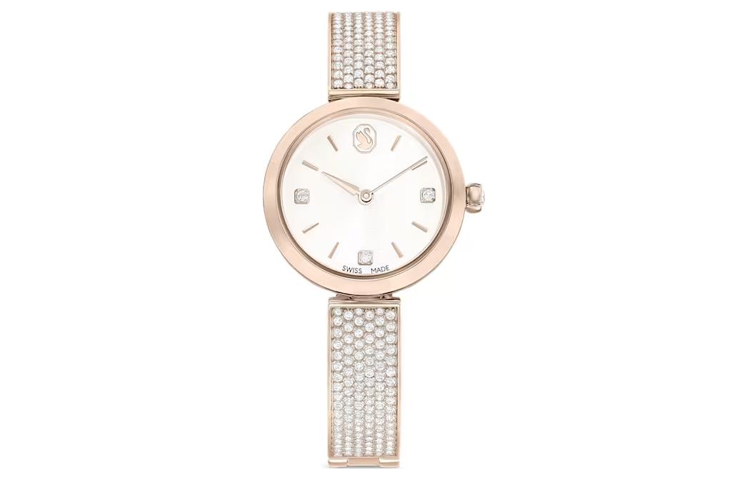 Женские часы на кварцевом механизме с ремешком из нержавеющей стали, белый циферблат 27 мм, Swarovski
Женские часы на кварцевом механизме с ремешком из нержавеющей стали, белый циферблат 27 мм, Swarovski