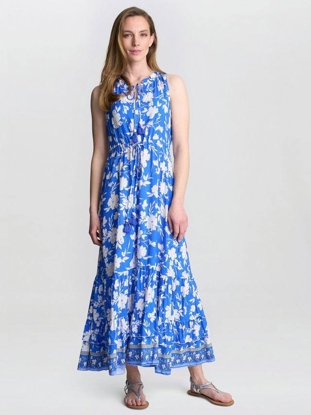 Бежевое цветочное платье макси без рукавов Gina Bacconi, Blue
Бежевое цветочное платье макси без рукавов Gina Bacconi, Blue