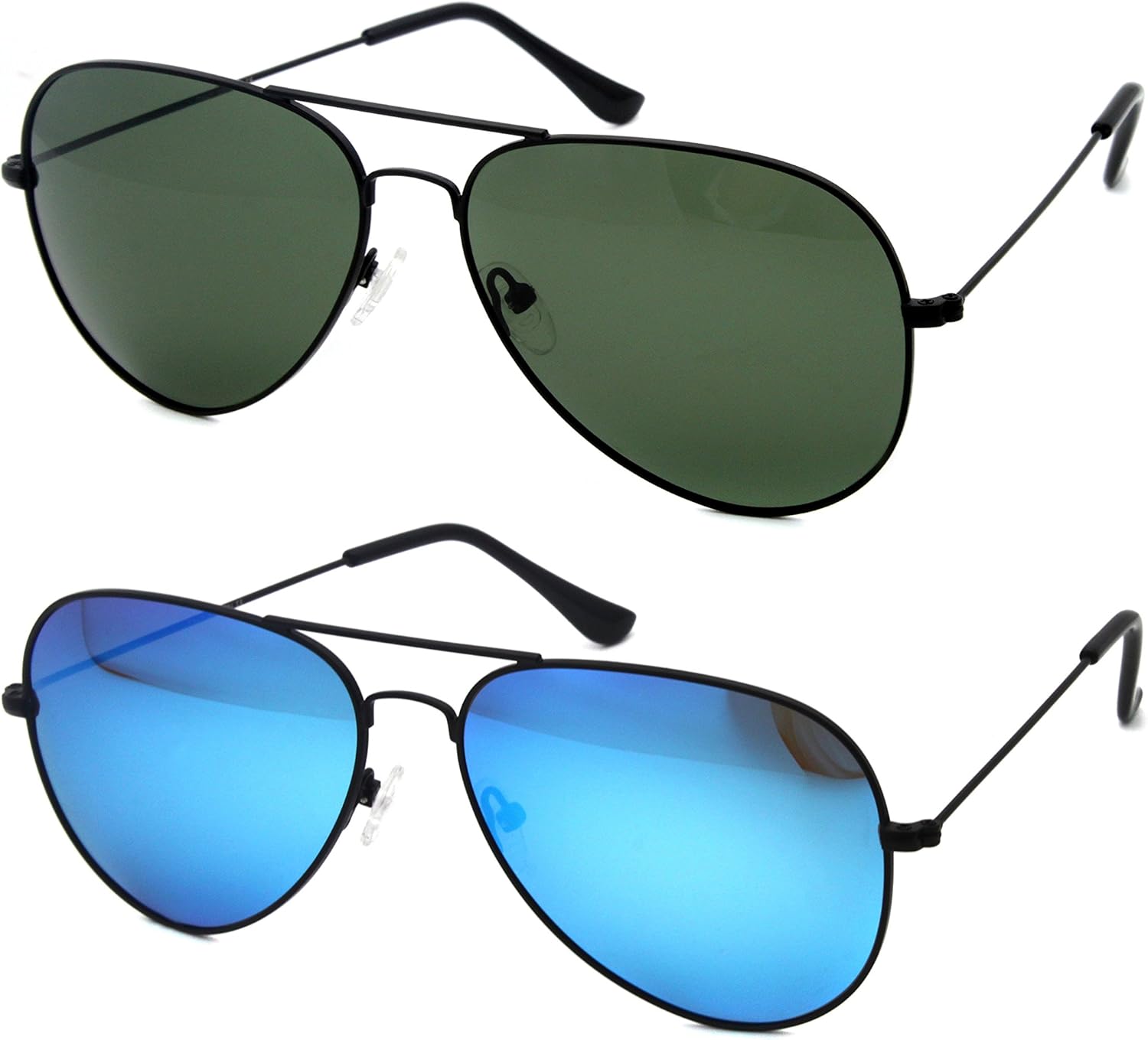 Большие солнцезащитные очки-авиаторы для женщин и мужчин, с защитой от УФ-излучения, с двойной перемычкой Global Glasses, Black Frame / Green Lens + Black Frame / Icy Blue Lens
Большие солнцезащитные очки-авиаторы для женщин и мужчин, с защитой от УФ-излучения, с двойной перемычкой Global Glasses, Black Frame / Green Lens + Black Frame / Icy Blue Lens