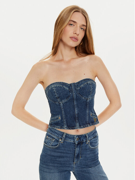 Топ slim fit W4PH0T D5JT1 Guess, синий
Топ slim fit W4PH0T D5JT1 Guess, синий