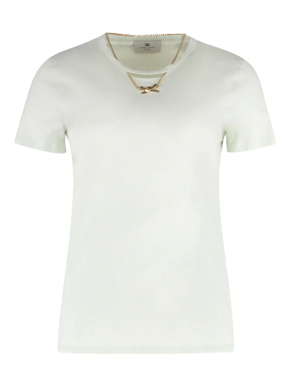 Футболка с короткими рукавами Elisabetta Franchi, зеленый
Футболка с короткими рукавами Elisabetta Franchi, зеленый