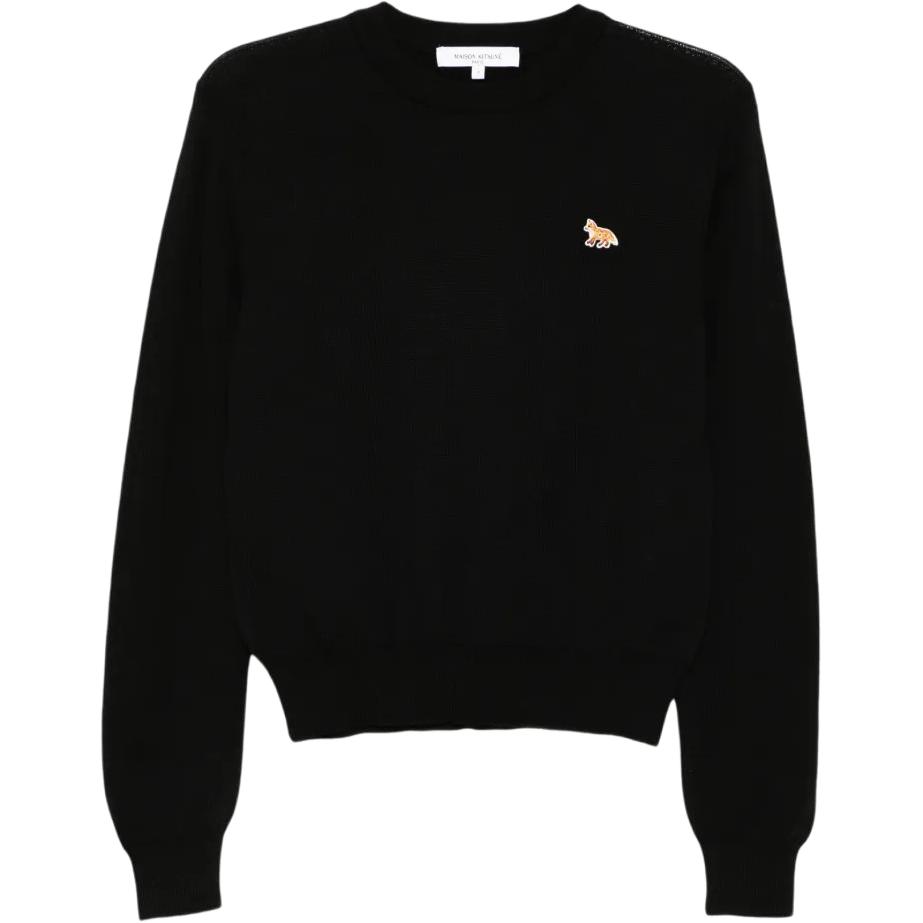 Джемпер с вышитым логотипом Maison Kitsune, черный
Джемпер с вышитым логотипом Maison Kitsune, черный