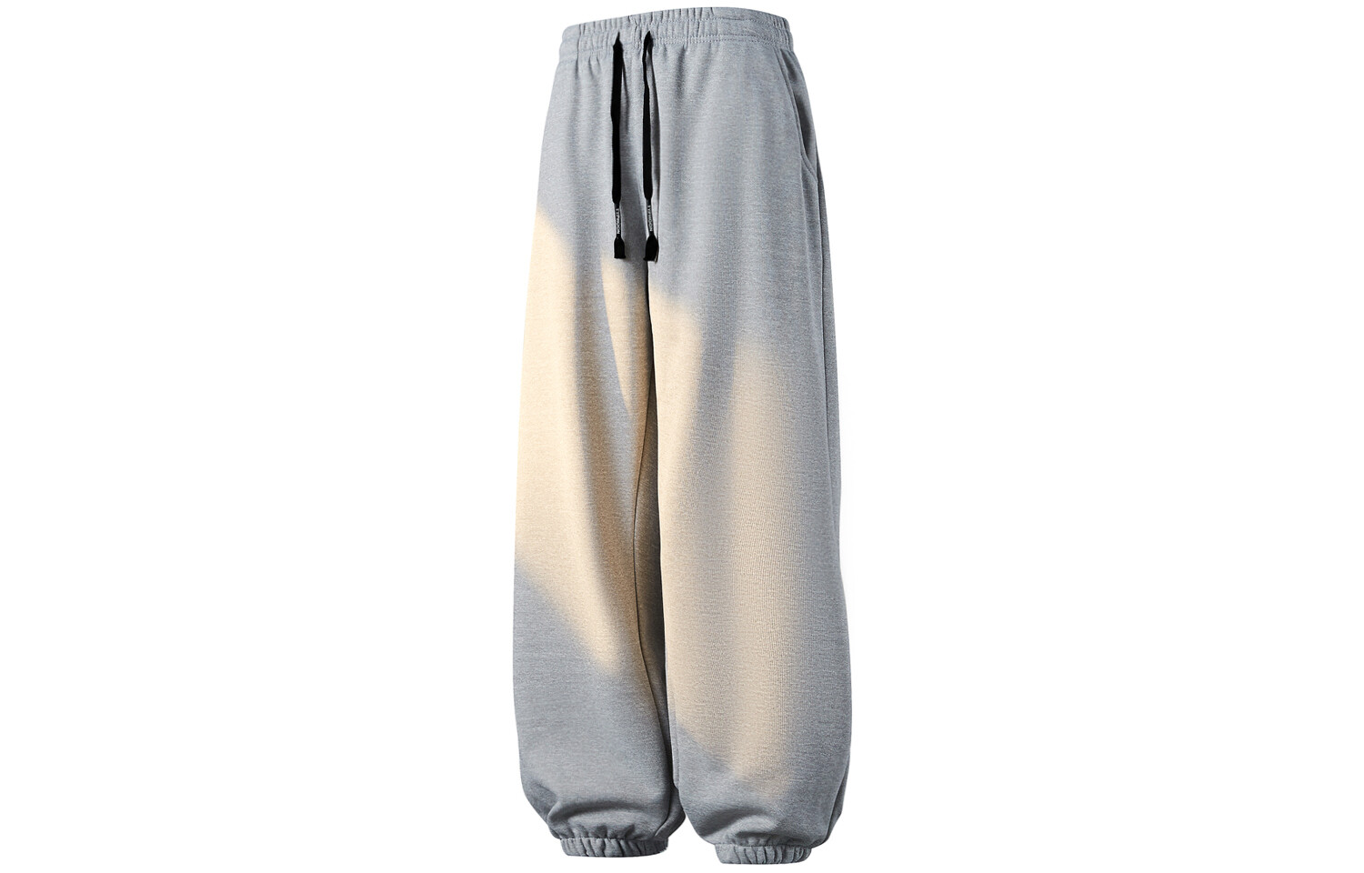 Jeanswest Трикотажные спортивные штаны унисекс Zhenweis, Светло-серый на флисовой подкладке