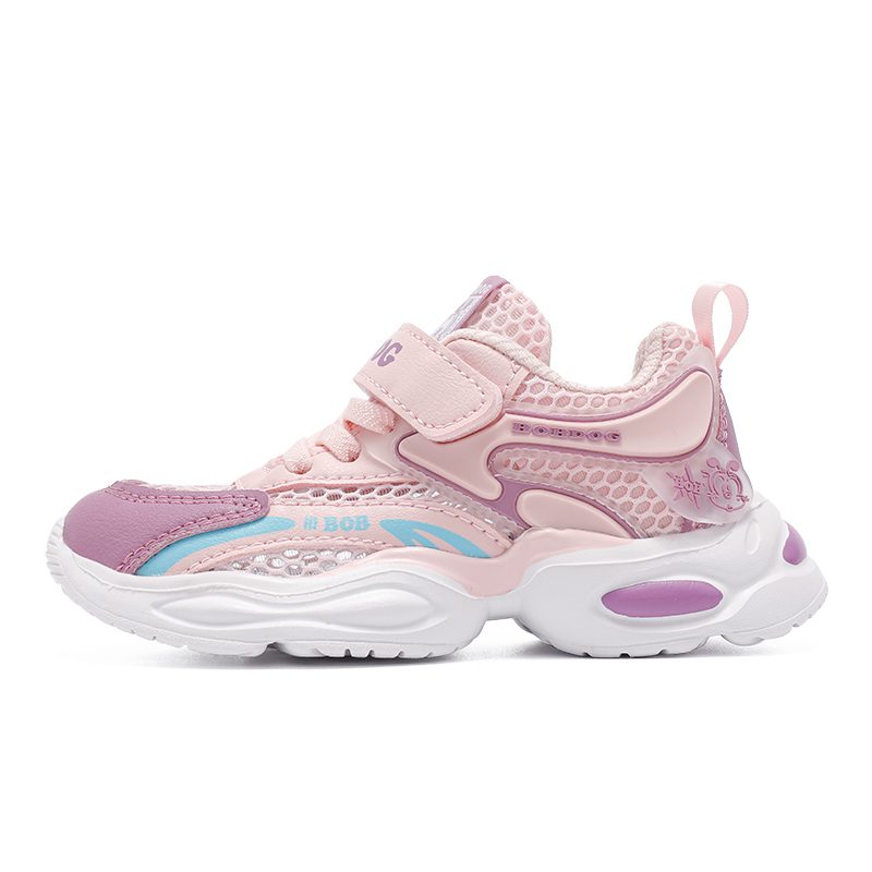 Дышащие балансные поддерживающие низкие повседневные детские кроссовки Kids' BOBDOG, розовый/фиолетовый 
Дышащие балансные поддерживающие низкие повседневные детские кроссовки Kids' BOBDOG, розовый/фиолетовый