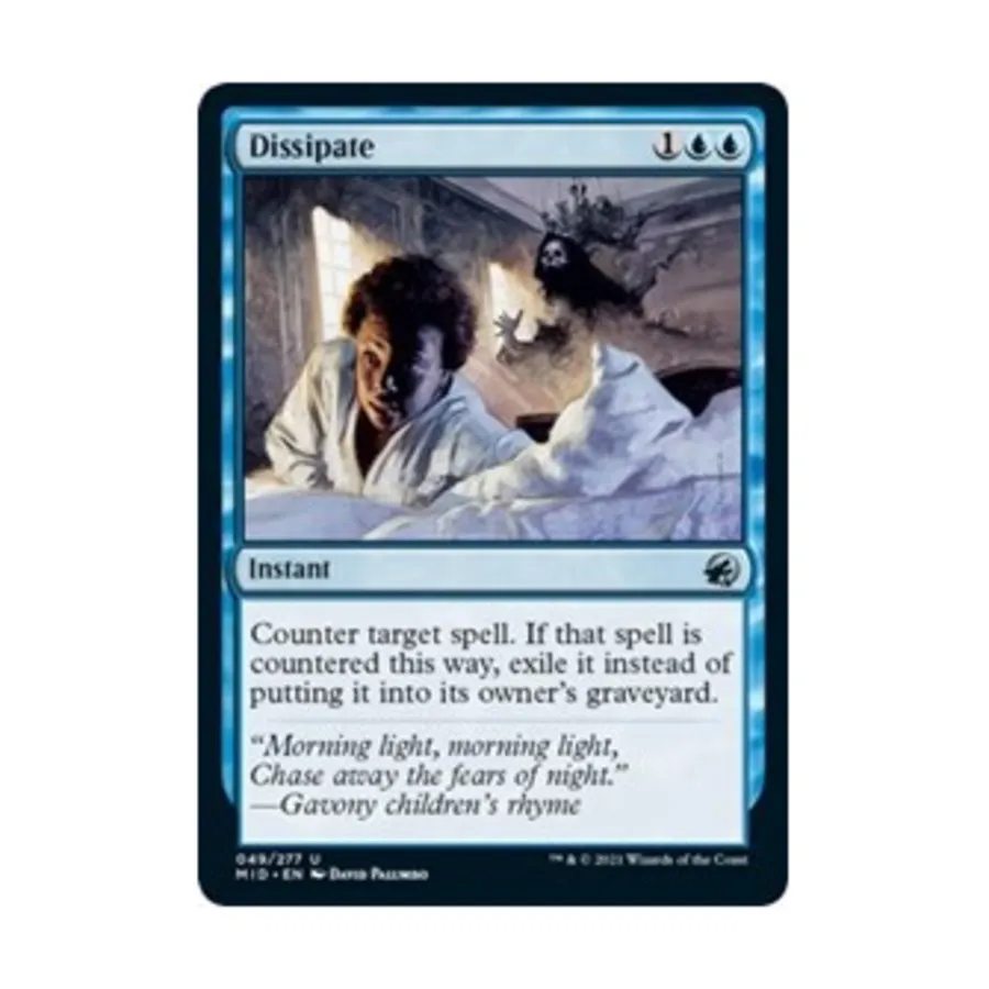 CCG Рассеять (U), MTG - Innistrad - Midnight Hunt
CCG Рассеять (U), MTG - Innistrad - Midnight Hunt