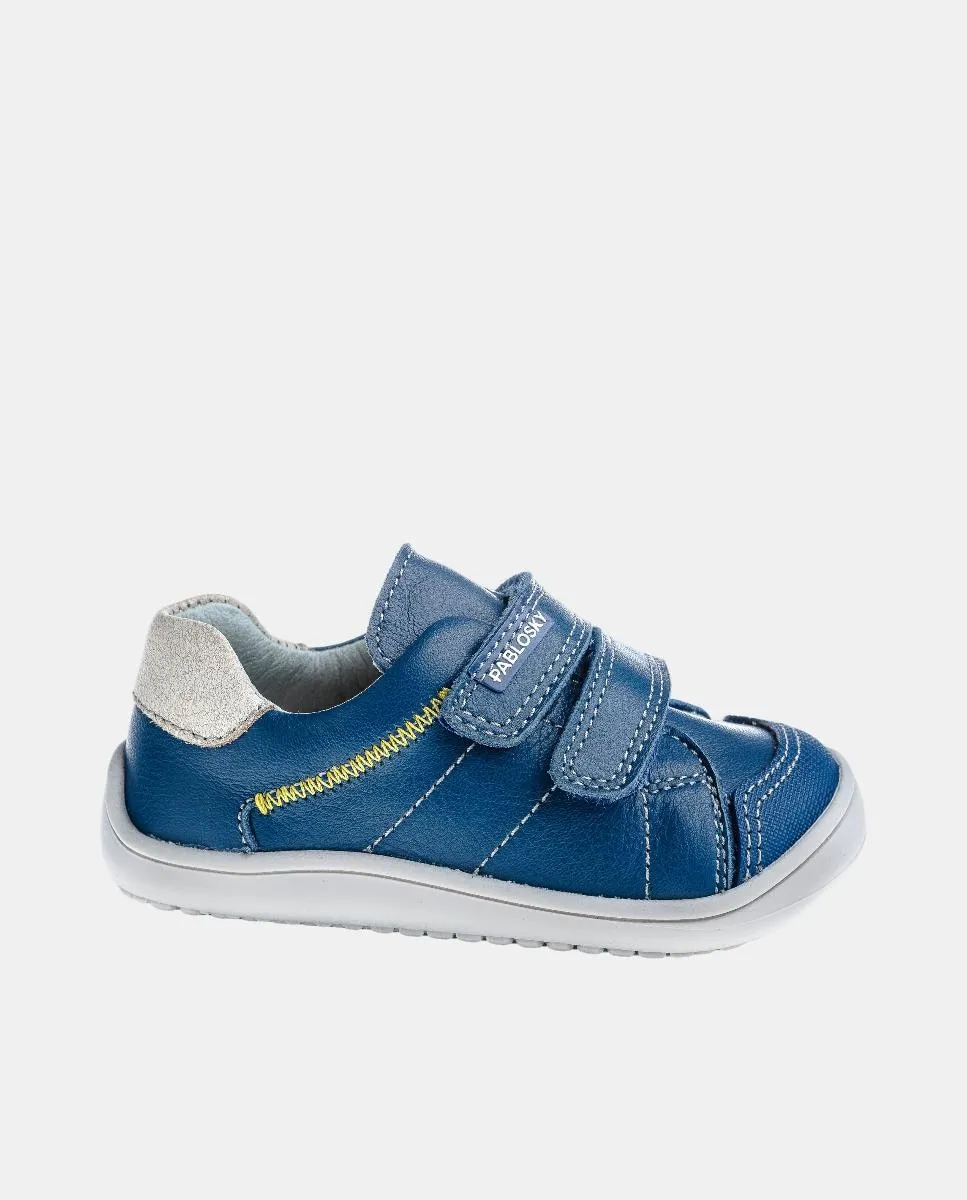 Детские кожаные босоножки Barefoot с липучкой Pablosky, синий
Детские кожаные босоножки Barefoot с липучкой Pablosky, синий