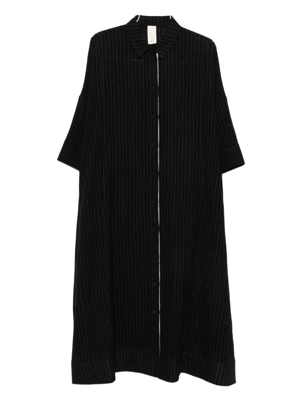 Платье-рубашка в полоску SOH, черный
Платье-рубашка в полоску SOH, черный
