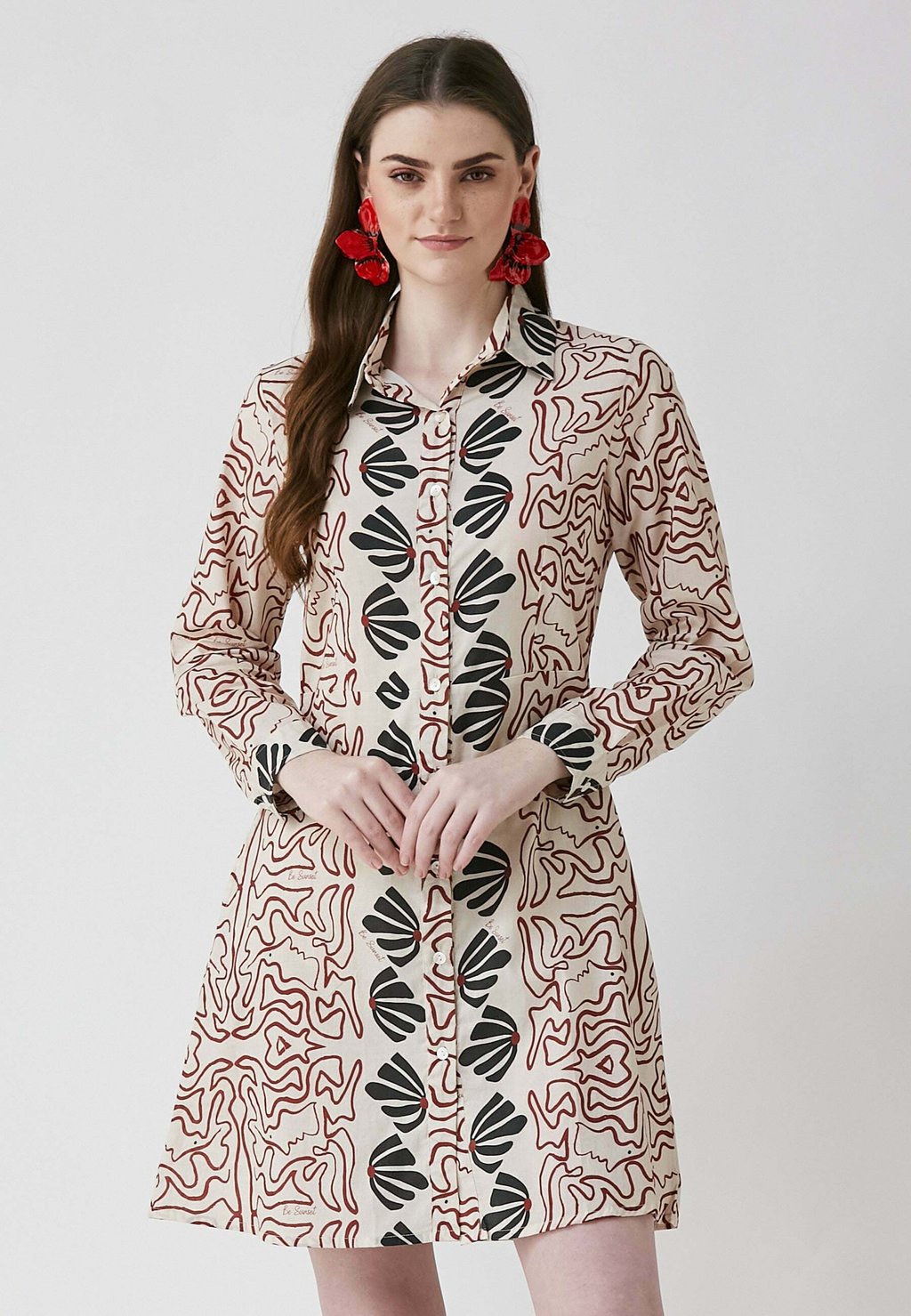 Платье-рубашка ASTRID Be Sunset, бежевый
Платье-рубашка ASTRID Be Sunset, бежевый