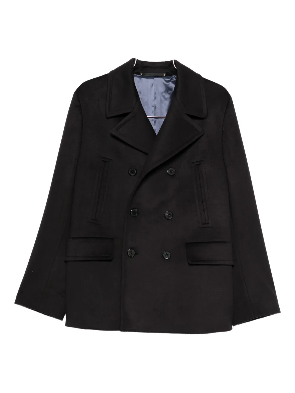 Шерстяной двубортный пиджак Paul Smith, черный
Шерстяной двубортный пиджак Paul Smith, черный