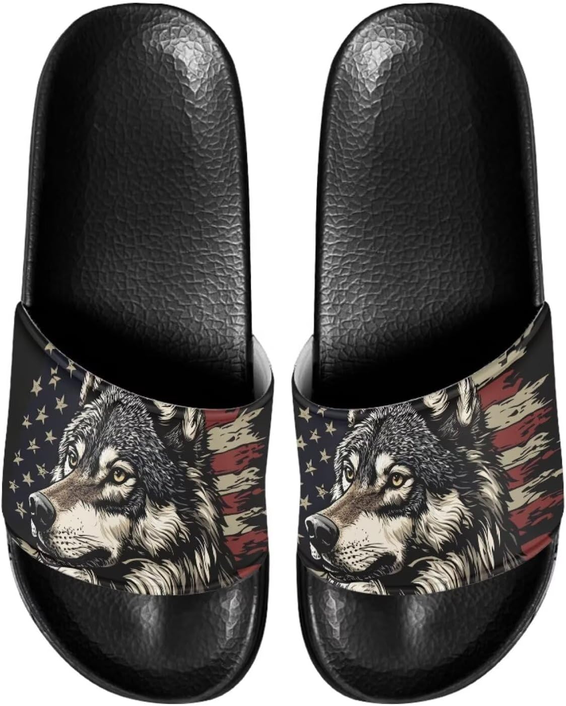 Сланцы для мужчин, противоскользящие, быстро сохнущие, мягкие и легкие, с открытым носком Pugasmiru, Vintage American Flag Wolf Pattern
Сланцы для мужчин, противоскользящие, быстро сохнущие, мягкие и легкие, с открытым носком Pugasmiru, Vintage American Flag Wolf Pattern