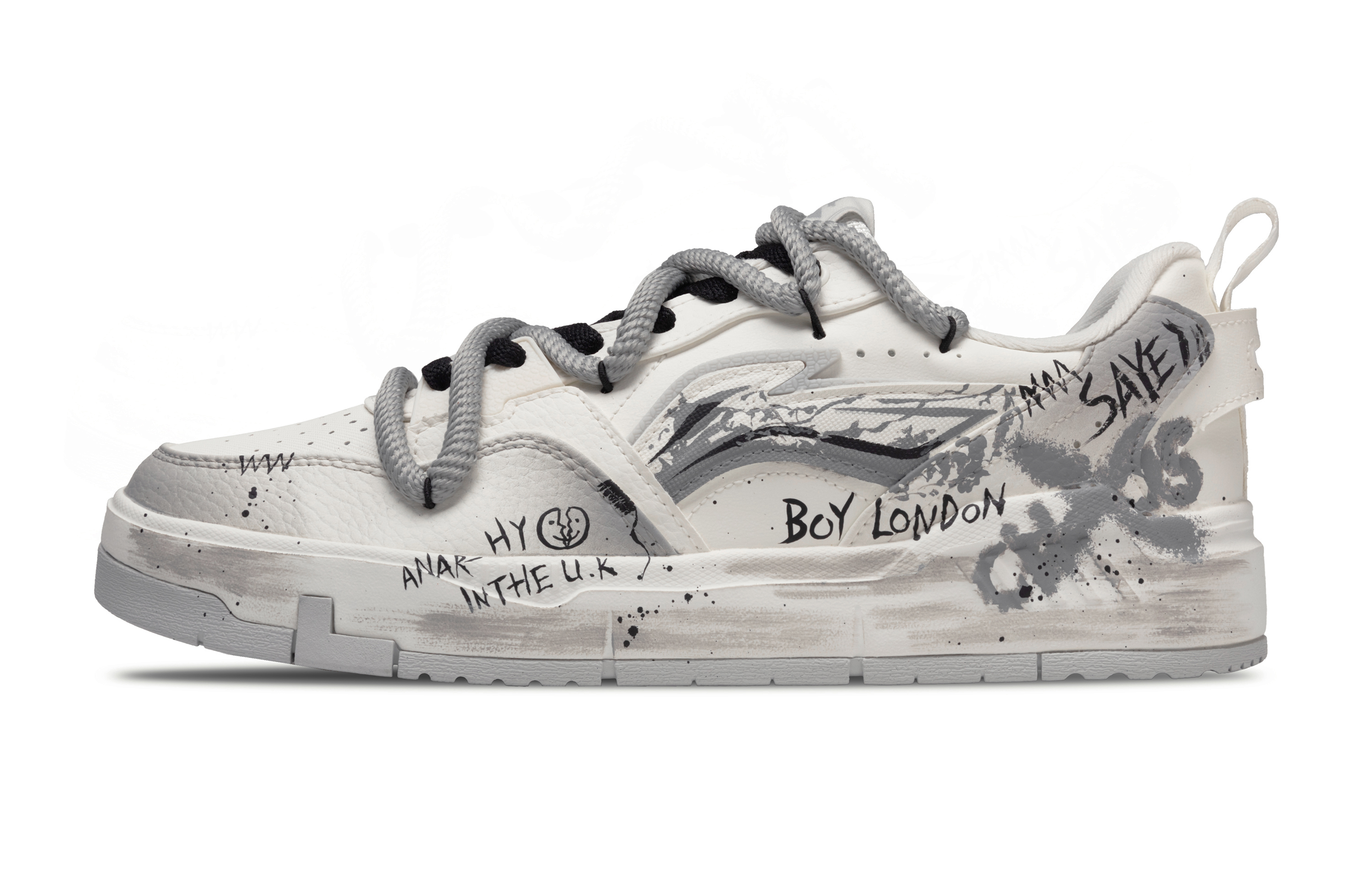 Низкие кроссовки для скейтбординга Yuan Chu с износостойким покрытием, темно-серые, мужские LINING, Dark Gray 
Низкие кроссовки для скейтбординга Yuan Chu с износостойким покрытием, темно-серые, мужские LINING, Dark Gray