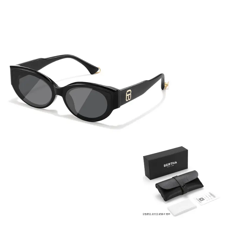 BERTHA Пластиковые линзы с эффектом кошачьего глаза, Classic Black
BERTHA Пластиковые линзы с эффектом кошачьего глаза, Classic Black