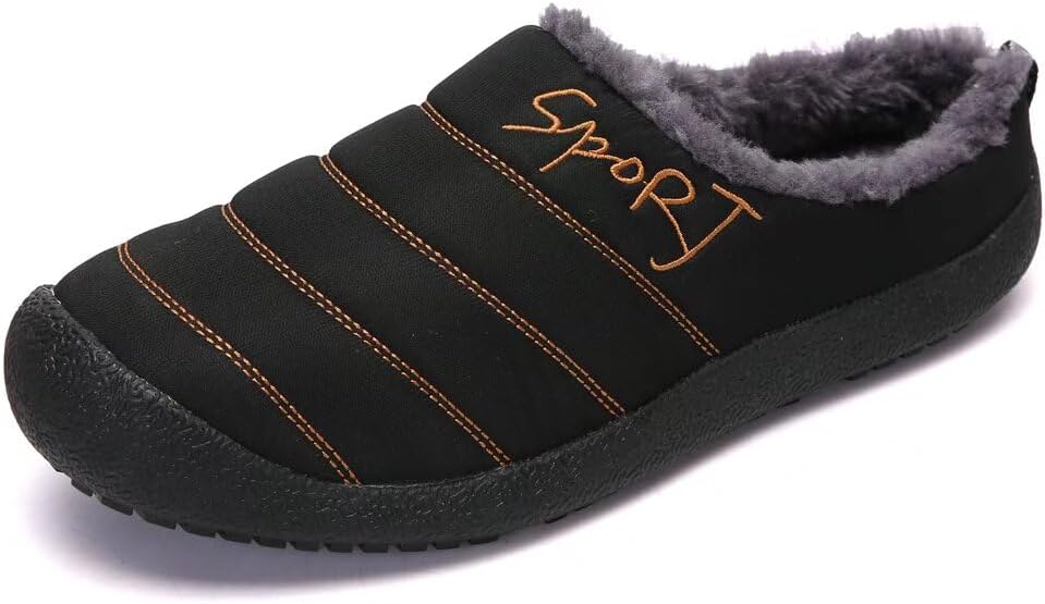 Мужские и женские водоотталкивающие теплые хлопковые тапочки для дома и улицы в холодную погоду Zonkacen, черный
Мужские и женские водоотталкивающие теплые хлопковые тапочки для дома и улицы в холодную погоду Zonkacen, черный