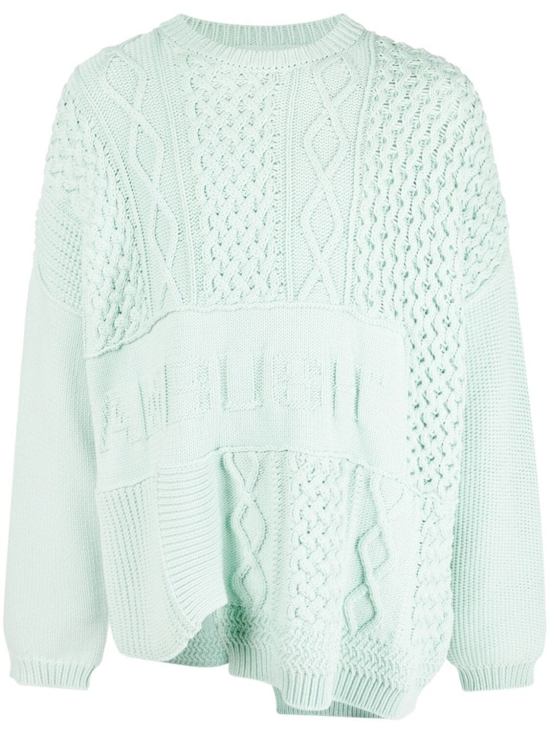 Джемпер в технике пэчворк AMBUSH, зеленый 
Джемпер в технике пэчворк AMBUSH, зеленый