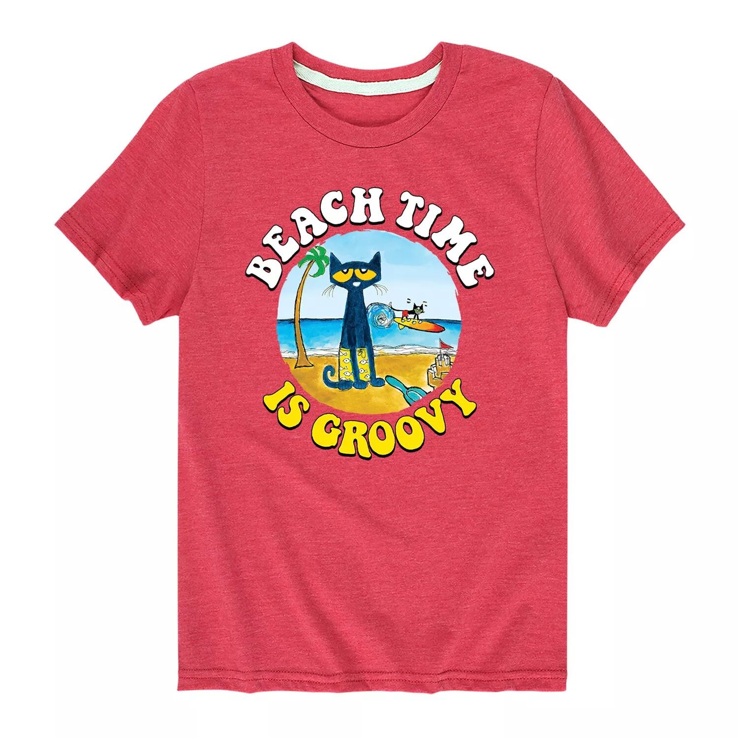 Футболка с ярким рисунком для мальчиков 8–20 лет Pete The Cat Beach Time Licensed Character, красный
Футболка с ярким рисунком для мальчиков 8–20 лет Pete The Cat Beach Time Licensed Character, красный