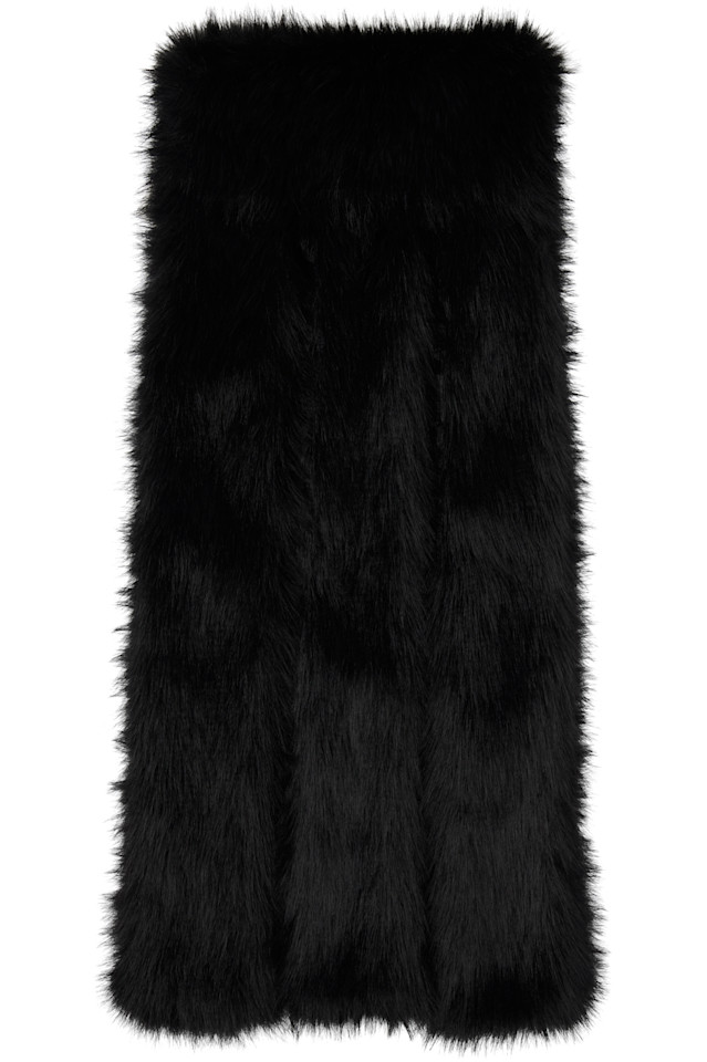 Трехслойный шарф из искусственного меха Simone Rocha, черный
Трехслойный шарф из искусственного меха Simone Rocha, черный