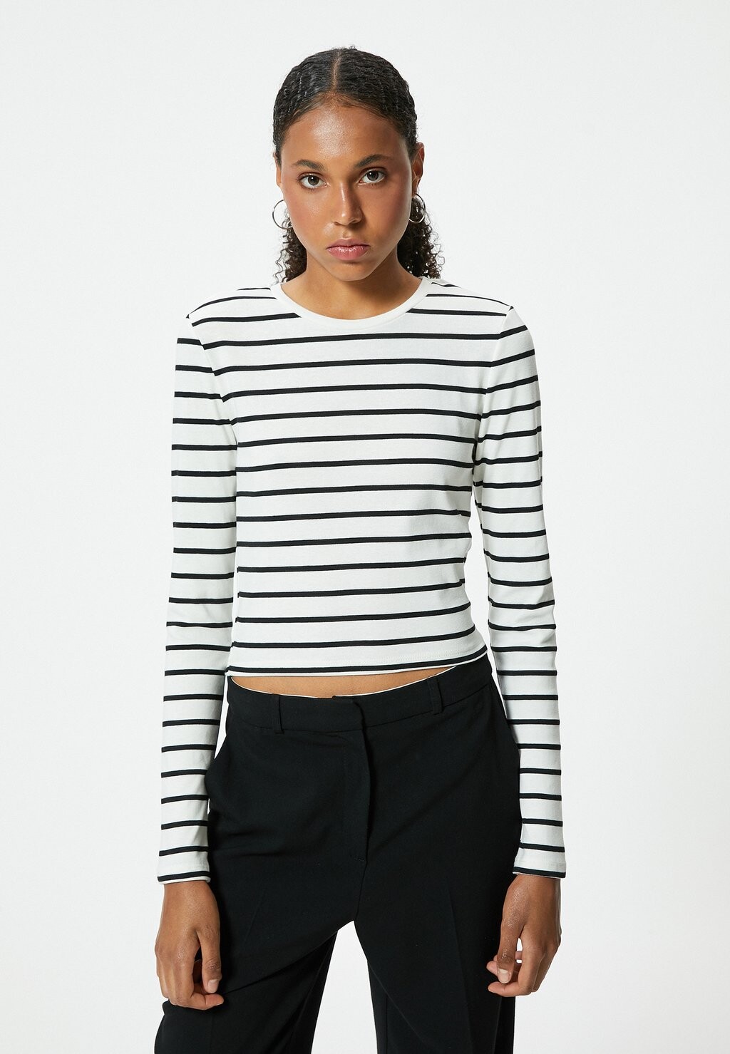 Топ с длинными рукавами Koton, белый
Топ с длинными рукавами Koton, белый