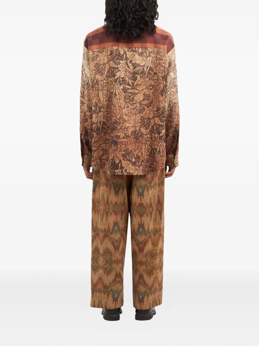 Клетчатая рубашка с цветочным принтом Pierre-Louis Mascia, коричневый
Клетчатая рубашка с цветочным принтом Pierre-Louis Mascia, коричневый