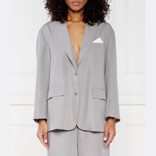 Элегантный пиджак свободного кроя с добавлением белья Liu Jo, серый
Элегантный пиджак свободного кроя с добавлением белья Liu Jo, серый