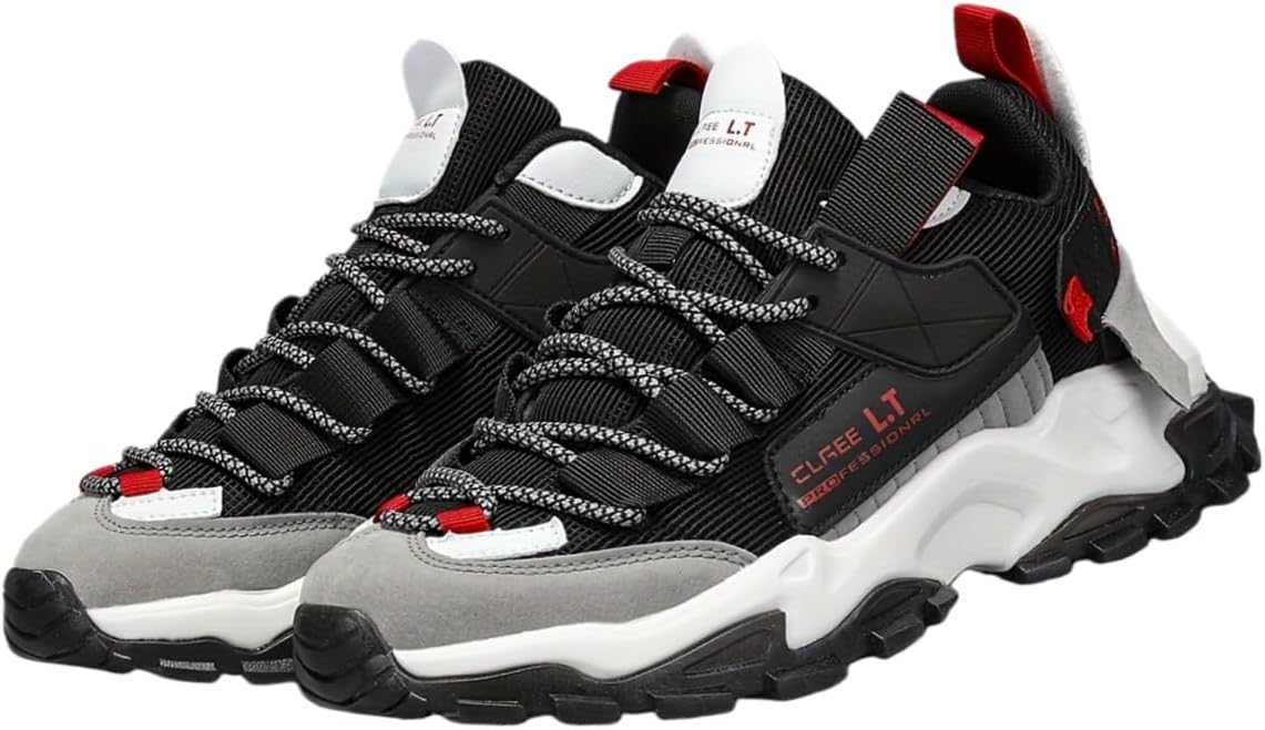 Мужские спортивные кроссовки из дышащей сетки - большой размер. Идеальны для повседневного бега. Подходят для всех сезонов Clolinde, черный/красный
Мужские спортивные кроссовки из дышащей сетки - большой размер. Идеальны для повседневного бега. Подходят для всех сезонов Clolinde, черный/красный