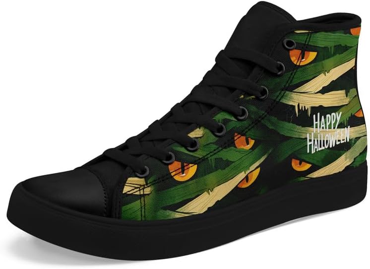 Высокие кеды AWSOLE Halloween с рисунком тыквы из канвы для мужчин и женщин, модная праздничная обувь унисекс с плоской подошвой, привидение, череп, стильная обувь, черный/зеленый/оранжевый
Высокие кеды AWSOLE Halloween с рисунком тыквы из канвы для мужчин и женщин, модная праздничная обувь унисекс с плоской подошвой, привидение, череп, стильная обувь, черный/зеленый/оранжевый