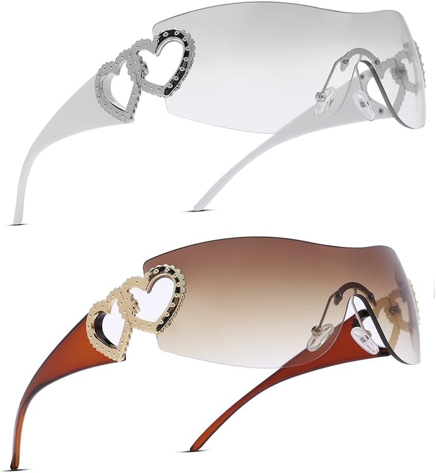 Солнцезащитные очки Pro Acme Wrap Around Rimless Sunglasses для женщин и мужчин, большие, модные, футуристические солнцезащитные очки в стиле 2000-х, C3 - White | Sliver + Brown | Gradient Brown
Солнцезащитные очки Pro Acme Wrap Around Rimless Sunglasses для женщин и мужчин, большие, модные, футуристические солнцезащитные очки в стиле 2000-х, C3 - White | Sliver + Brown | Gradient Brown