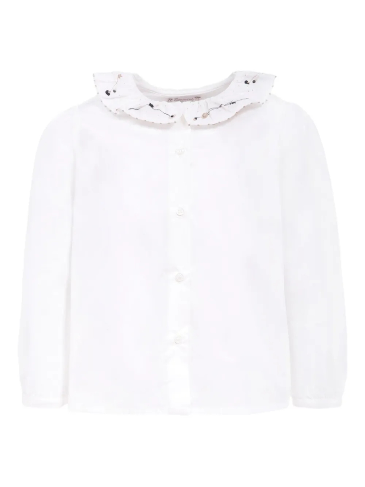 Вышитая рубашка Bonpoint с круглым воротом, белый
Вышитая рубашка Bonpoint с круглым воротом, белый