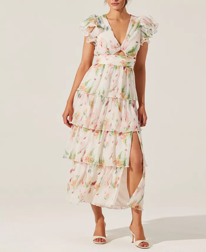 Женское платье макси Emporia с цветочным принтом и ярусами ASTR the Label, розовый
Женское платье макси Emporia с цветочным принтом и ярусами ASTR the Label, розовый