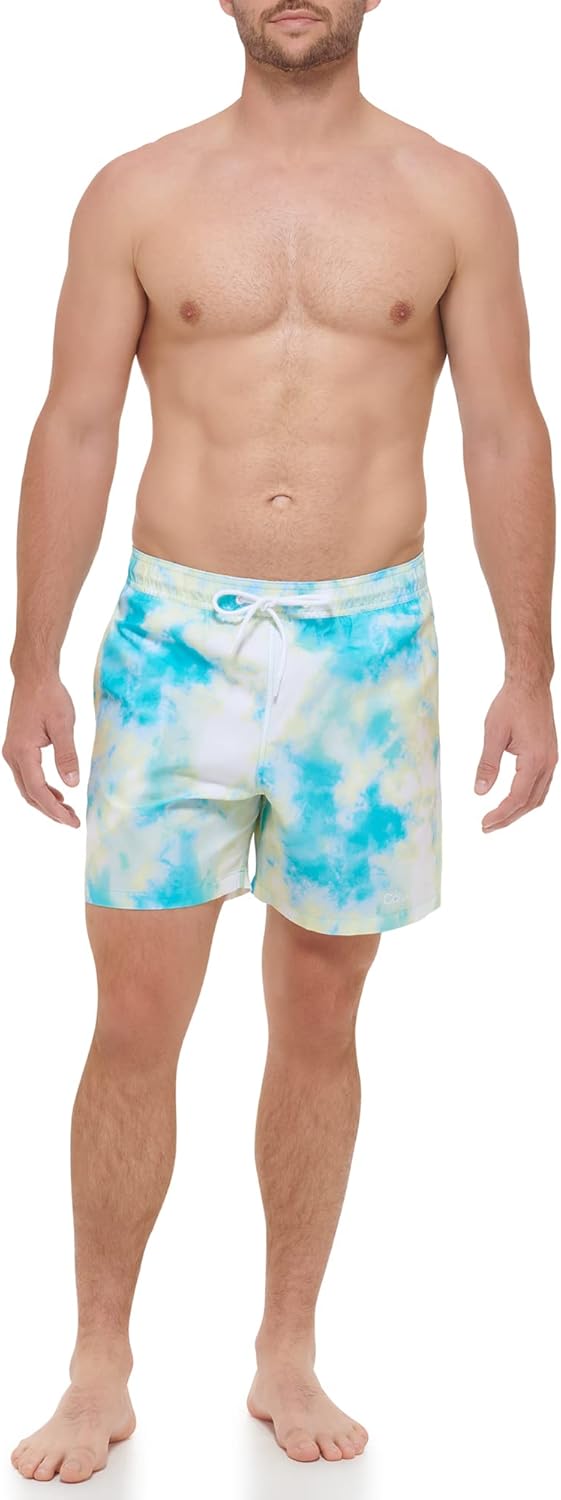 Мужские стандартные плавки-шорты Calvin Klein с защитой от ультрафиолета, быстросохнущие, с завязками и узором, Atlantis Watercolor
Мужские стандартные плавки-шорты Calvin Klein с защитой от ультрафиолета, быстросохнущие, с завязками и узором, Atlantis Watercolor