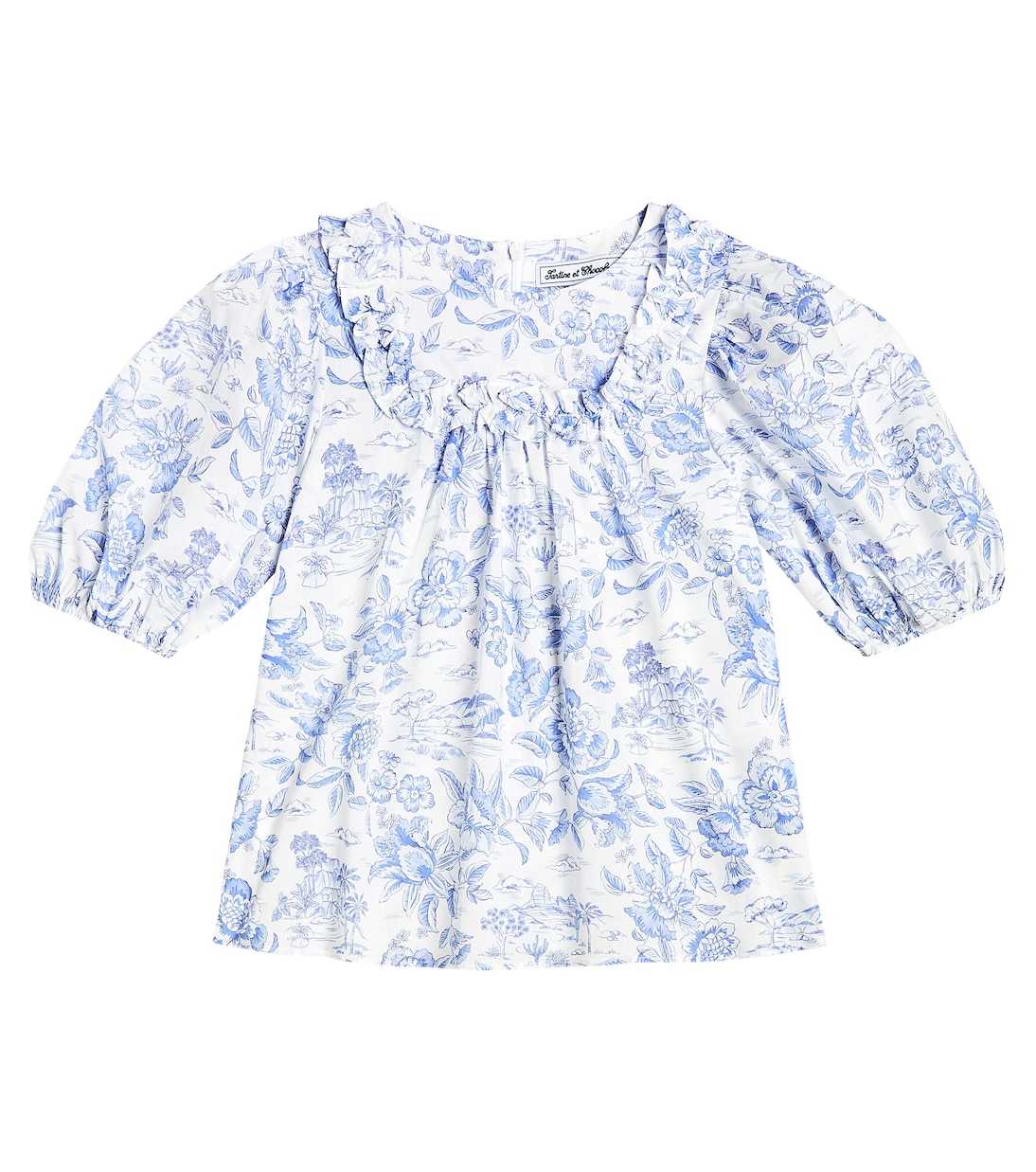 Хлопковый топ с цветочным принтом и рукавами-буфами Tartine et Chocolat, Bleuet
Хлопковый топ с цветочным принтом и рукавами-буфами Tartine et Chocolat, Bleuet