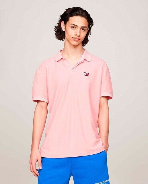 Мужская рубашка-поло стандартного кроя с короткими рукавами Tommy Jeans, лососевый
Мужская рубашка-поло стандартного кроя с короткими рукавами Tommy Jeans, лососевый