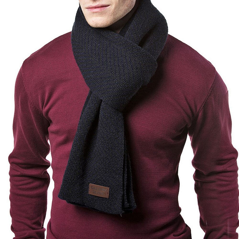 Мужской зимний шарф мягкой вязки Gallery Seven, цвет Navy Black
Мужской зимний шарф мягкой вязки Gallery Seven, цвет Navy Black