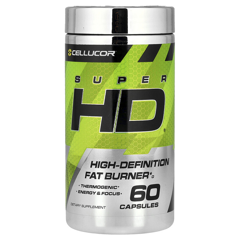 C4 / Cellucor, Super HD, высокоэффективная жиросжигающая добавка, 60 капсул
C4 / Cellucor, Super HD, высокоэффективная жиросжигающая добавка, 60 капсул