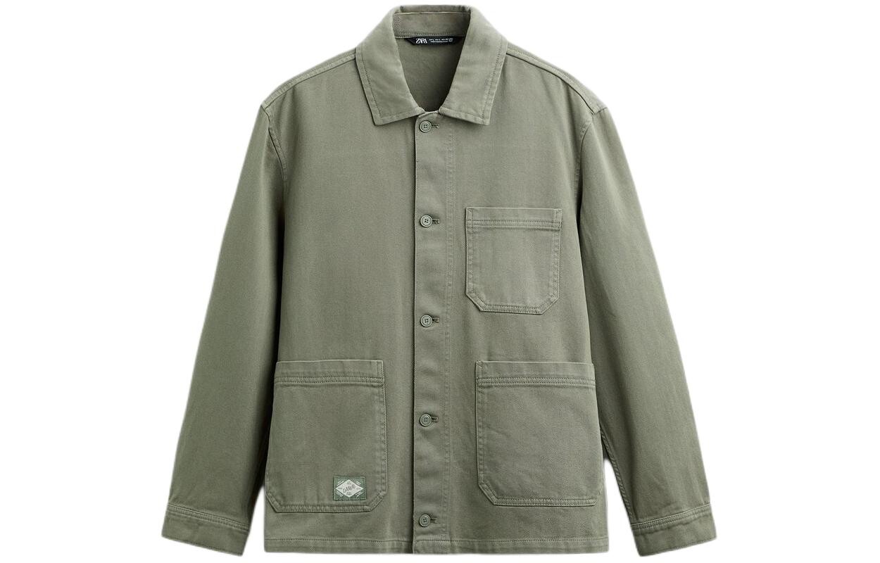 Рубашка мужская зеленая Zara, зеленый
Рубашка мужская зеленая Zara, зеленый