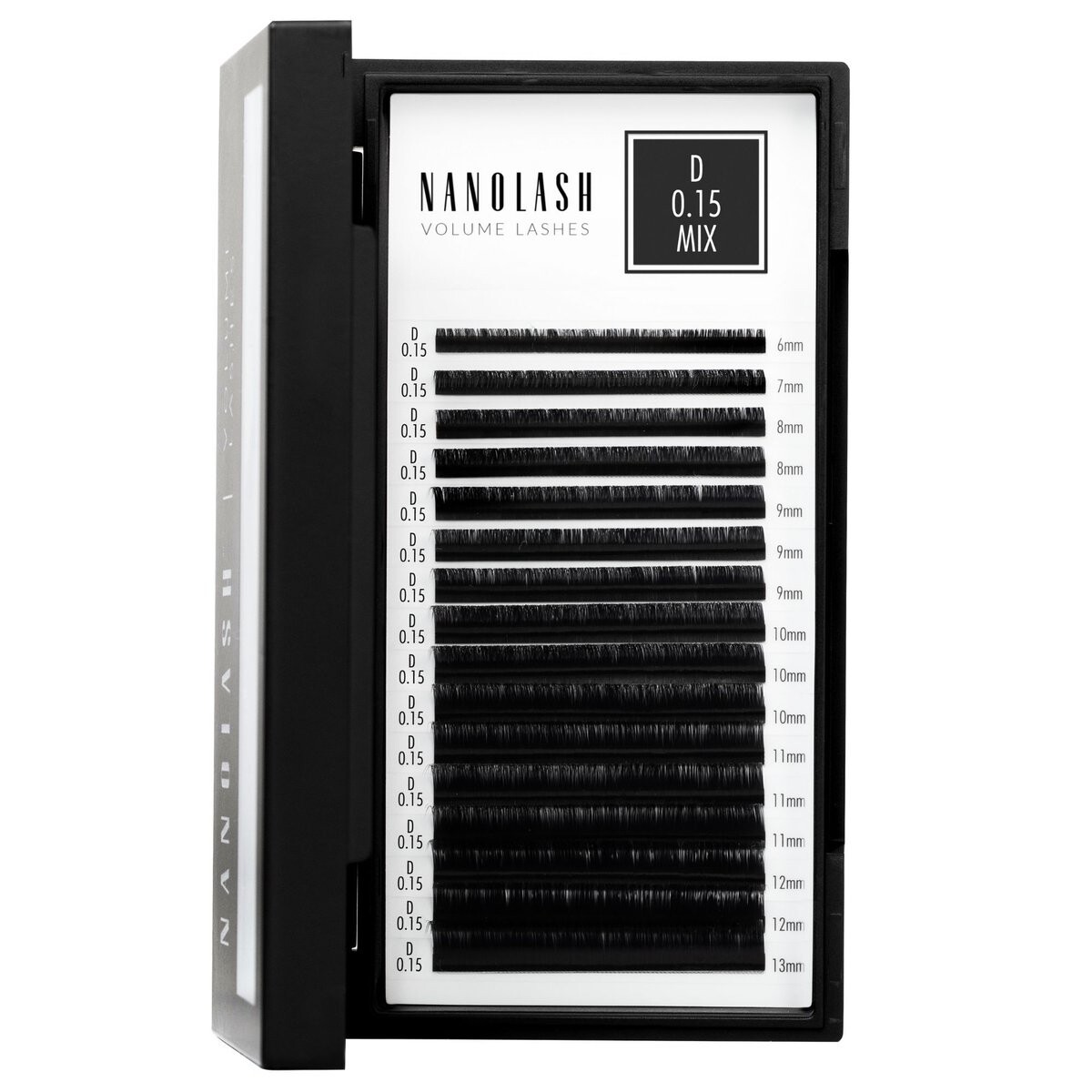 Nanolash Накладные ресницы для наращивания - 0,15 локон D микс 6-13мм 16 полосок
Nanolash Накладные ресницы для наращивания - 0,15 локон D микс 6-13мм 16 полосок