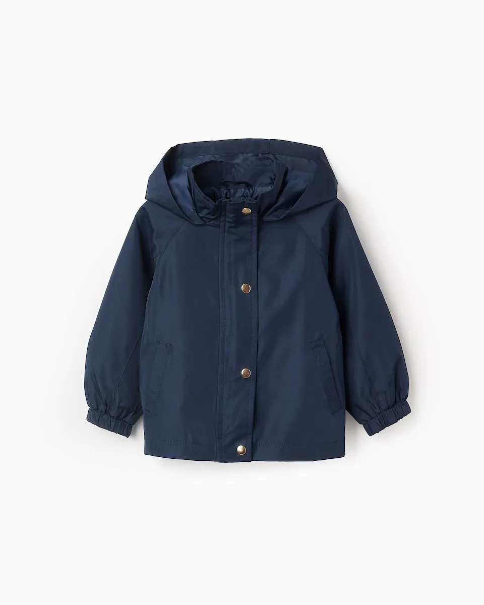 Детская парка для девочки с капюшоном и двойной застежкой на молнию и кнопки Zippy, темно-синий
Детская парка для девочки с капюшоном и двойной застежкой на молнию и кнопки Zippy, темно-синий