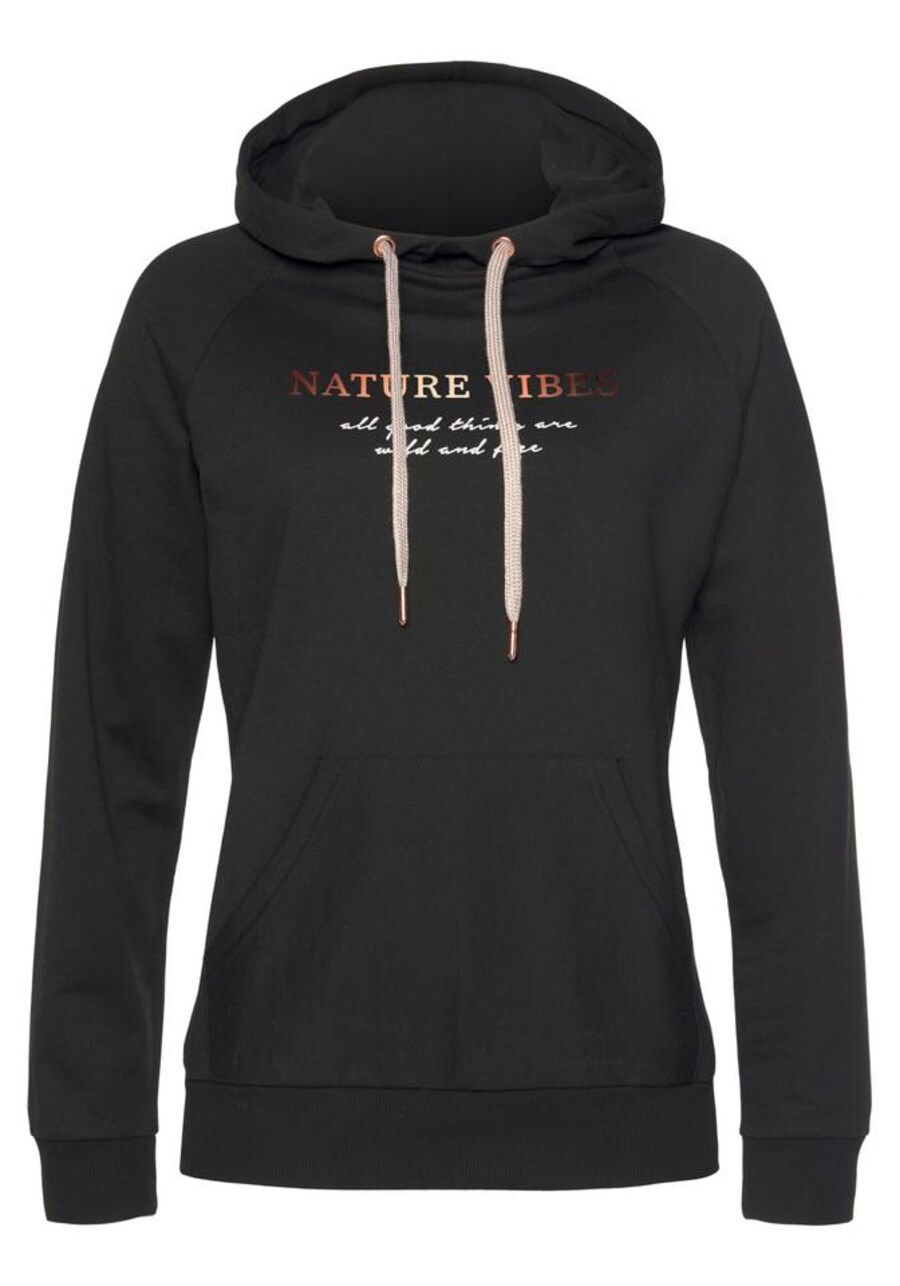 Толстовка LASCANA, черный
Толстовка LASCANA, черный