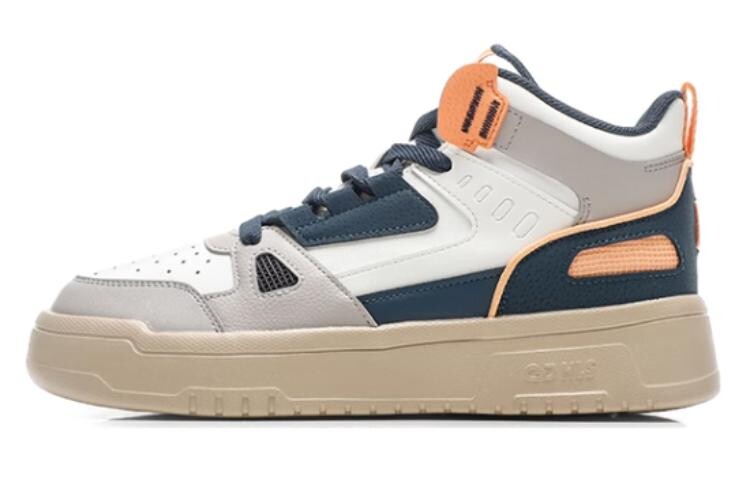 Кеды мужские, обувь для скейтбординга высокая белый/синий/оранжевый Qiaodan
Кеды мужские, обувь для скейтбординга высокая белый/синий/оранжевый Qiaodan