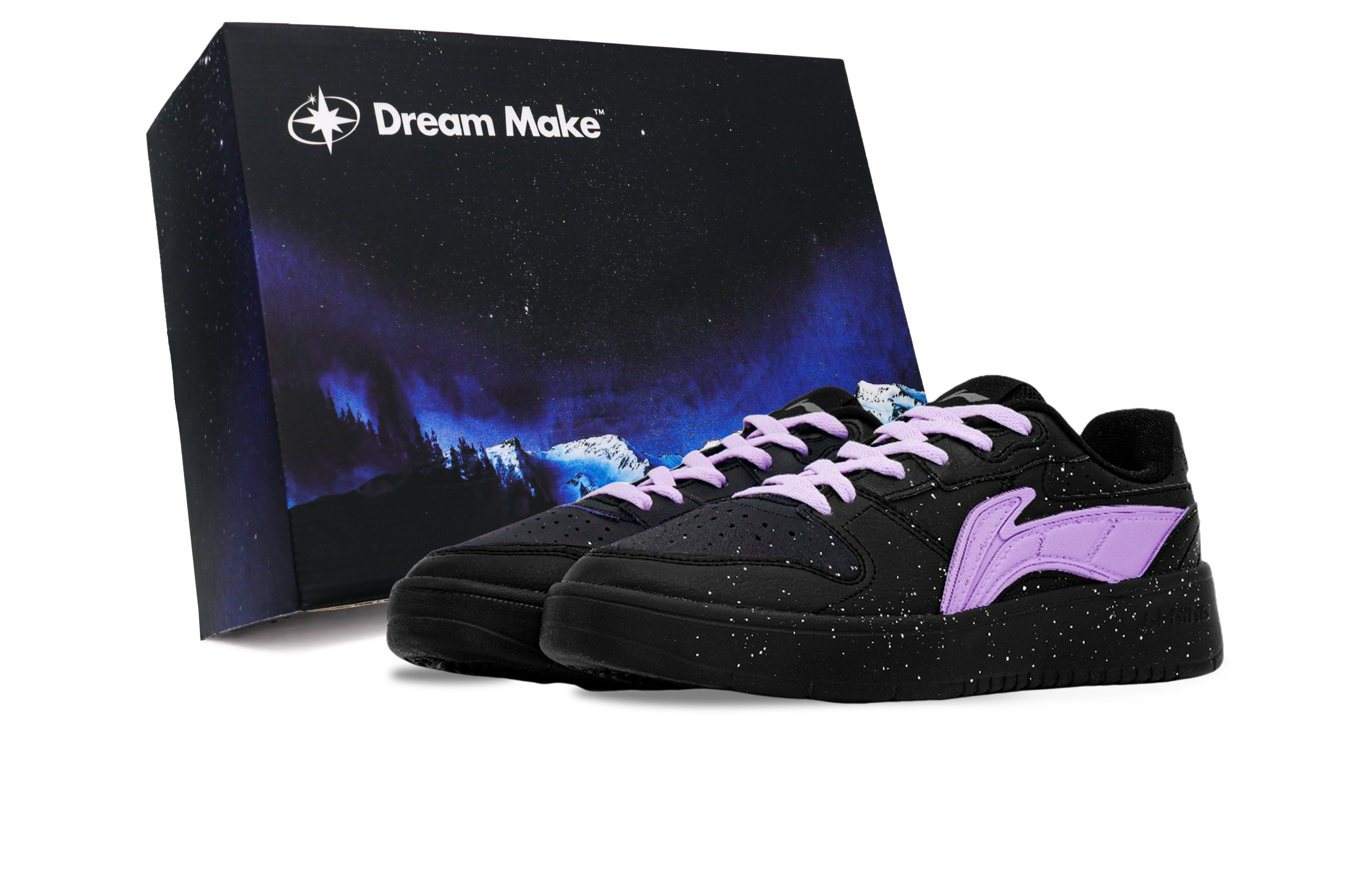 LINING Низкие износостойкие амортизирующие кроссовки для скейтбординга, мужские, черно-фиолетовые 
LINING Низкие износостойкие амортизирующие кроссовки для скейтбординга, мужские, черно-фиолетовые