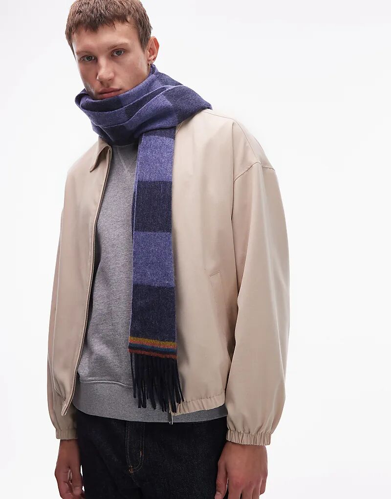 Клетчатый шарф Paul Smith синего цвета
Клетчатый шарф Paul Smith синего цвета