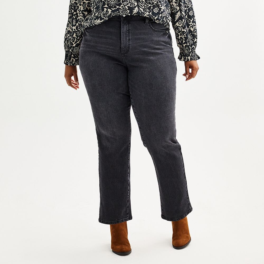 Прямые джинсы Sonoma Goods For Life больших размеров с высокой посадкой, цвет Black Wash
Прямые джинсы Sonoma Goods For Life больших размеров с высокой посадкой, цвет Black Wash