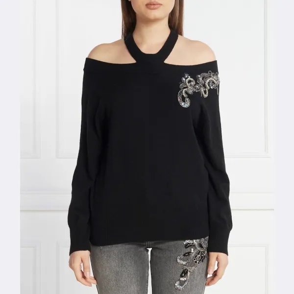 Свитер обычного кроя с добавлением шерсти и кашемира Liu Jo, черный
Свитер обычного кроя с добавлением шерсти и кашемира Liu Jo, черный